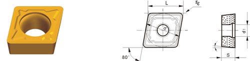 cemented carbide indexable inserts CCMT-HKM