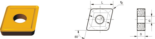 cemented carbide indexable inserts CNMG-V