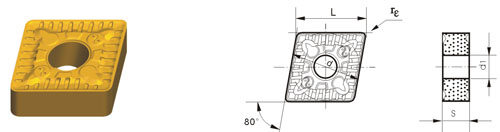 cemented carbide indexable inserts CNMG-ZMR