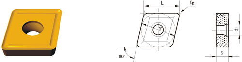 cemented carbide indexable inserts CNMT-V