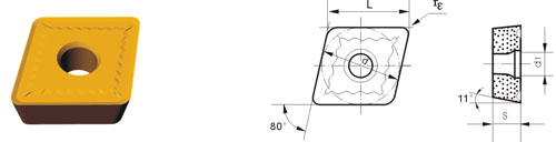 cemented carbide indexable inserts CPGT-ZM