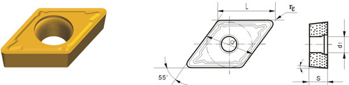 cemented carbide indexable inserts DCMT-HKM