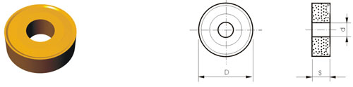 cemented carbide indexable inserts type RNMN