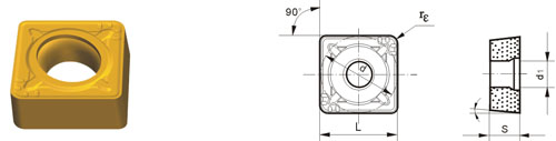 tungsten carbide indexable inserts SCMT-HMR