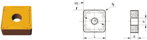 tungsten carbide indexable inserts SNMG-ZF1