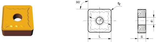 tungsten carbide indexable insert SNMG-ZM