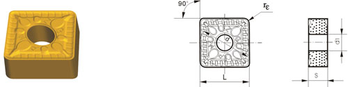 tungsten carbide indexable inserts SNMG-ZPM