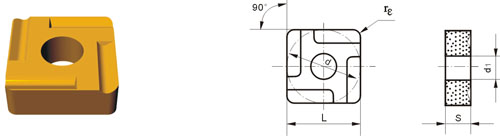 tungsten carbide indexable inserts SNMM-A