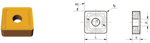 tungsten carbide indexable insert SNMM-ZR51