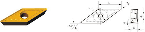 tungsten carbide indexable inserts VBMT-ZM