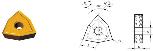 cemented carbide indexable inserts WNMG-V